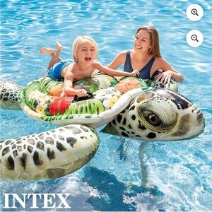 INTEX Realistic Floral Turtle Heavy Duty Pool Float with handles-New